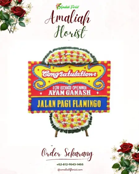 Sewa Papan Bunga Titi Kuning