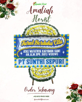 Papan Bunga Duka di Titi Kuning